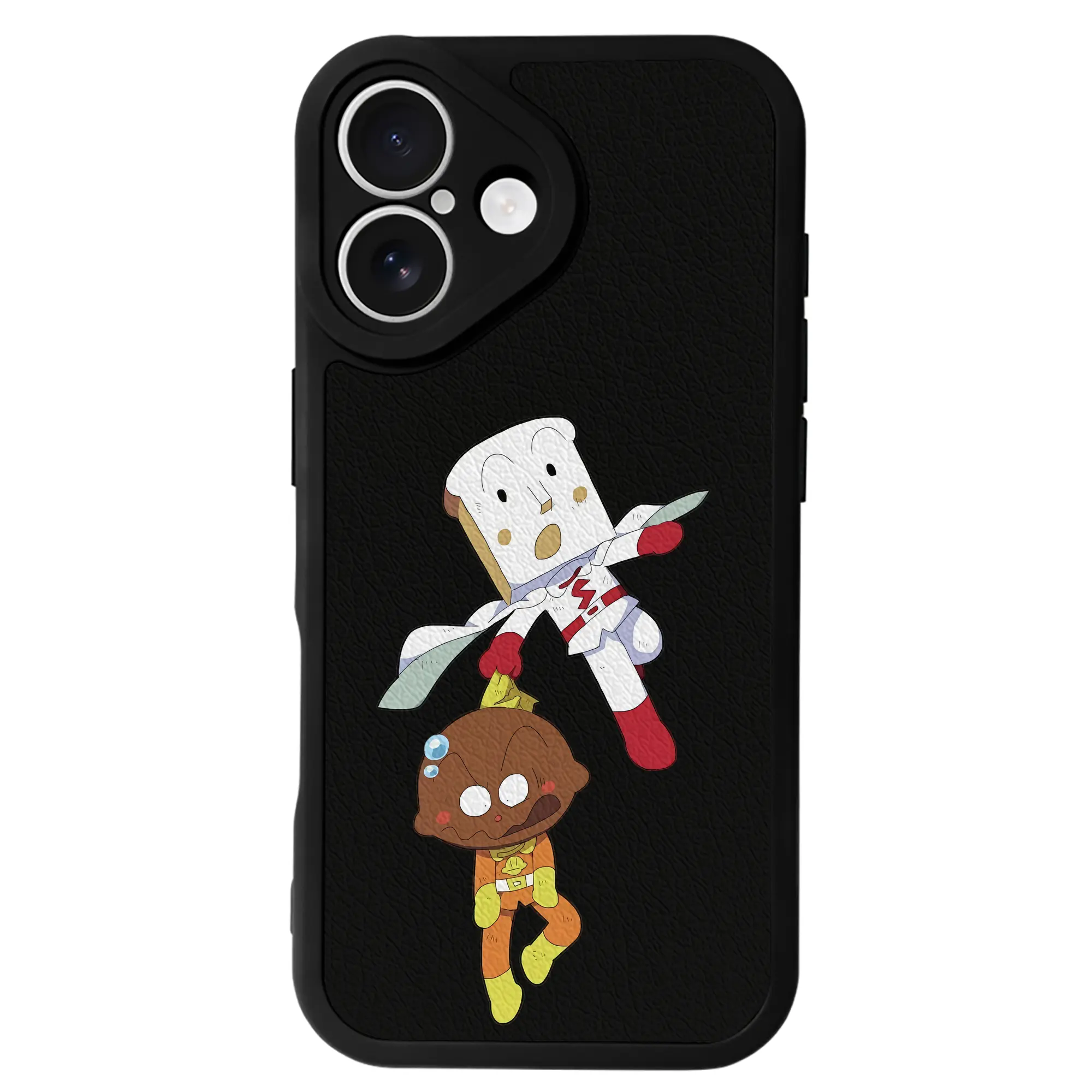 アンパンマン グッズ,しょくぱんまん - IPhone 16シリーズ対応 ・ シリコンスマホケース ・ レザー調 ・ 高精度フィット ・ 耐衝撃 ・ ワイヤレス充電対応 ・ 精密カット